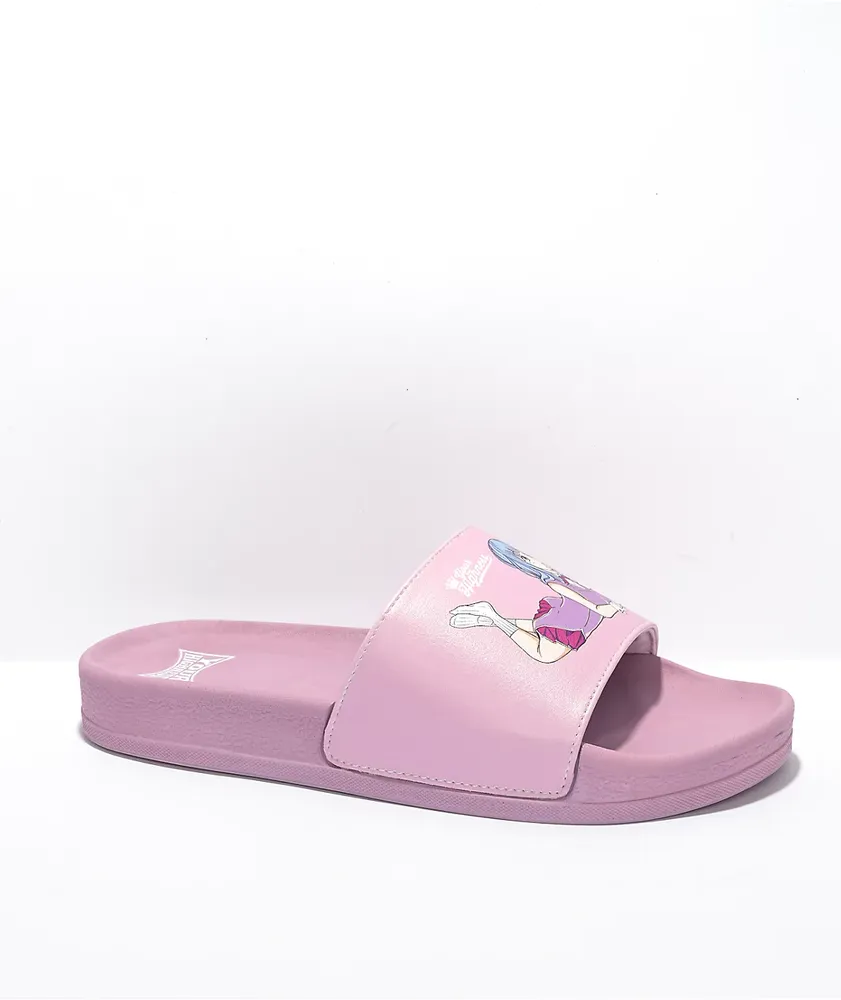 Your Highness Smokin' Bout U Pink Slide Sandals