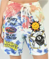 Your Highness x Dazed and Confused Emporium Blue & Orange Tie Dye Sweat Shorts