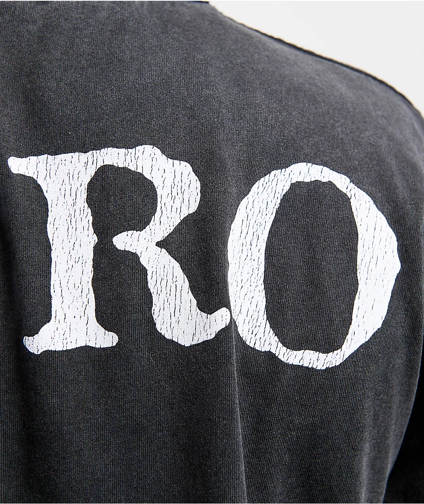 Zero Big Skull Black Wash T-Shirt