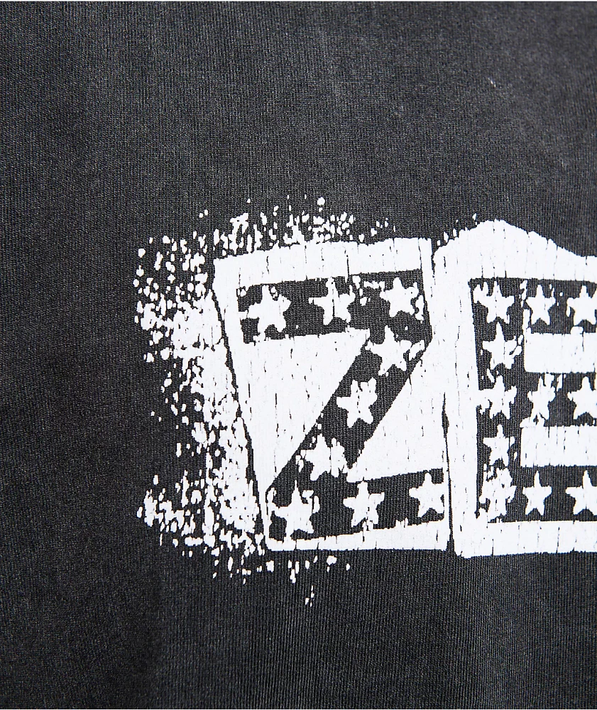 Zero Punk Stars Black Wash T-Shirt
