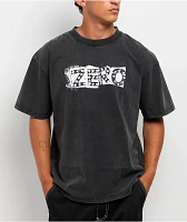 Zero Punk Stars Black Wash T-Shirt
