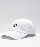 Zero Single Skull White Strapback Hat