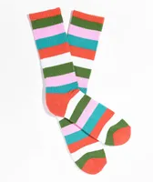 Zine All Night Stripe Crew Socks