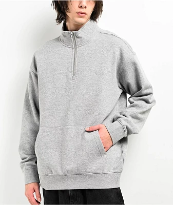 Zine Athletic Grey Quarter Zip Sweatshirt