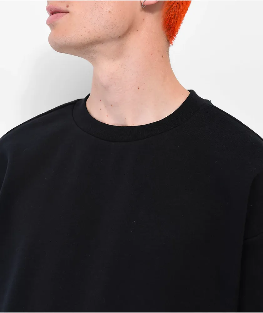 Zine Basics Black Crewneck Sweatshirt