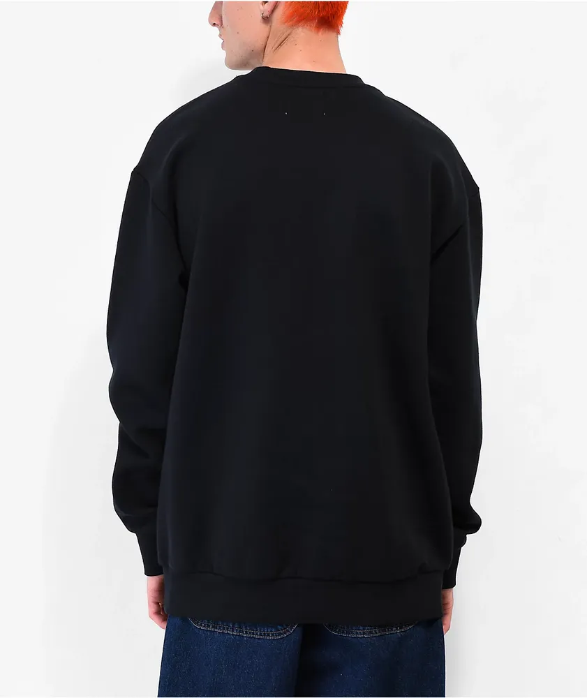 Zine Basics Black Crewneck Sweatshirt