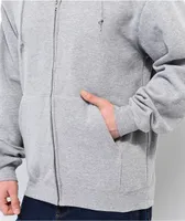 Zine Beimar Heather Grey Zip Hoodie