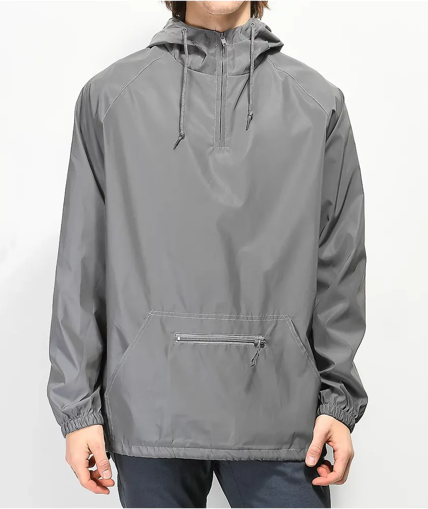 Zine Glo Reflective Silver Anorak Windbreaker Jacket