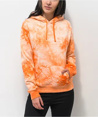 Zine Hunter Orange Wash Hoodie