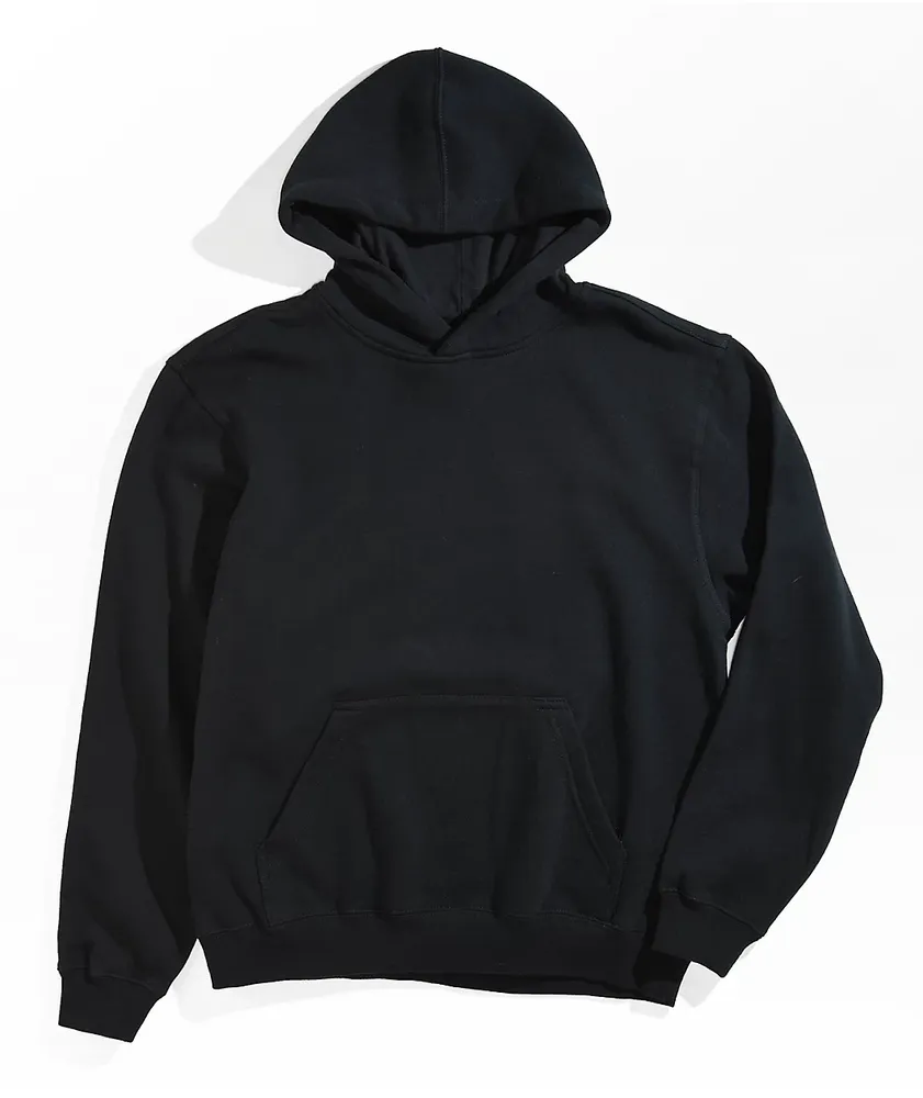 Zine Black Zip Hoodie