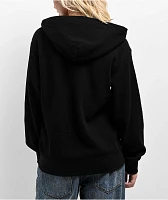 Zine Marusso Black Thermal Oversized Zip Hoodie