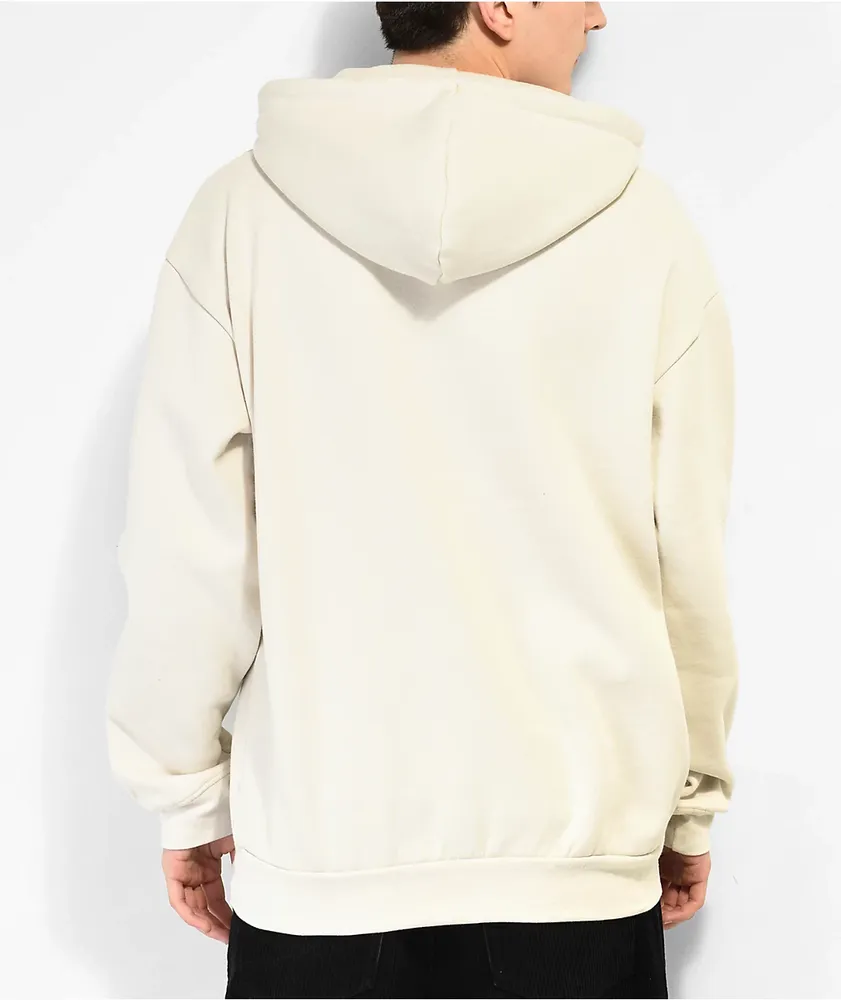 Zine Pullover Solid Tan Hoodie