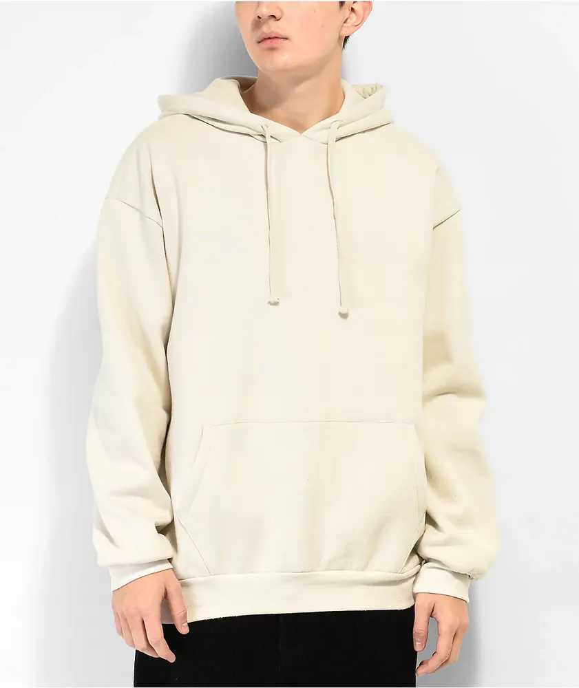 Zine Pullover Solid Tan Hoodie