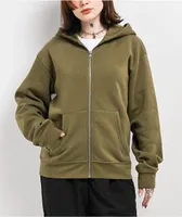 Zine Russo Olive Zip Hoodie