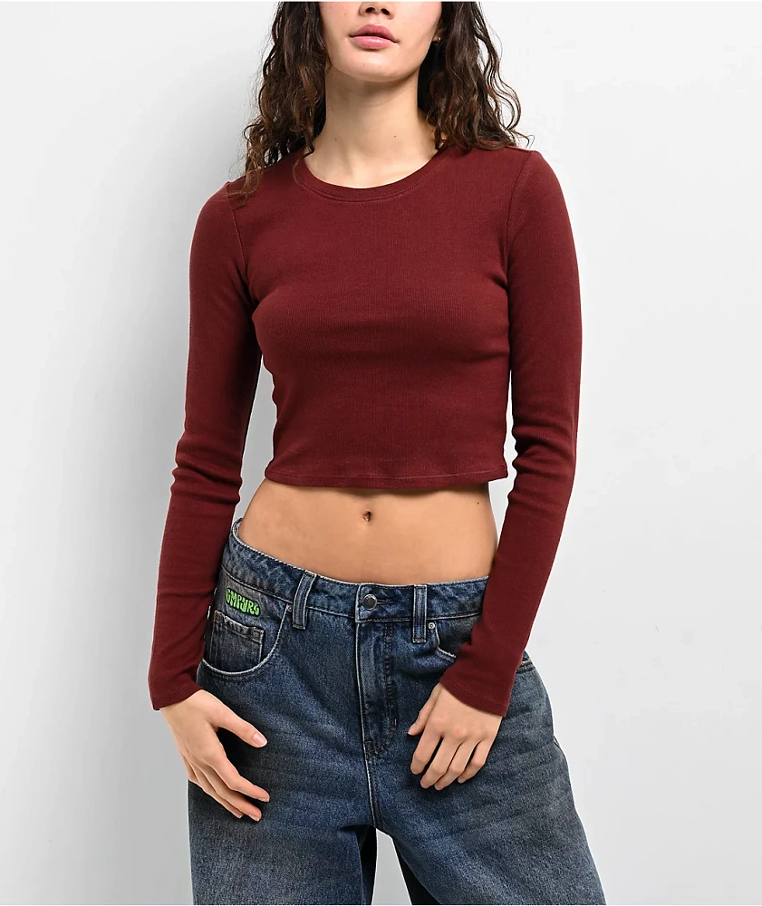 Zine Shiloh Andorra Long Sleeve Crop T-Shirt