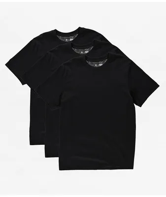 Zine Solid Black 3-Pack T-Shirt