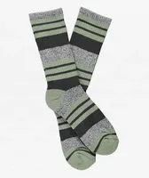 Zine Street Grey & Green Crew Socks