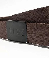 Zine Webster II Brown Web Belt