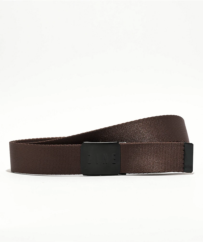 Zine Webster II Brown Web Belt