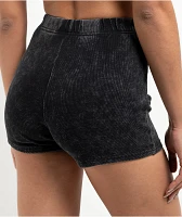 Zine Zora Black Wash Bike Shorts