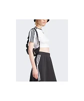 adidas 3-Stripes White Crop T-Shirt