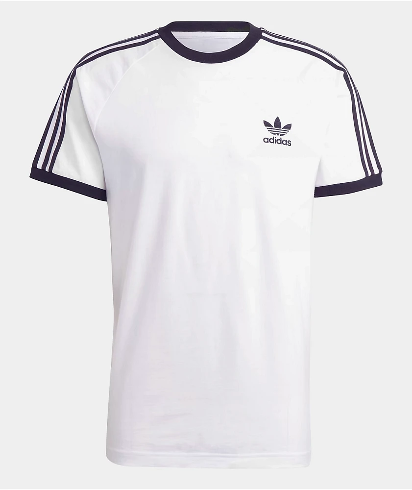 adidas Adicolor Classic 3-Stripes White T-Shirt