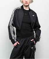 adidas Adicolor Teamgeist Black Crop Track Jacket