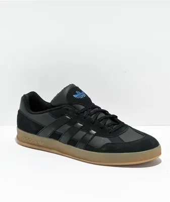 adidas Aloha Super Black & Gum Skate Shoes