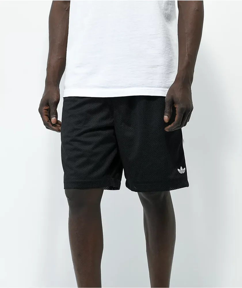 adidas Black Mesh Skate Shorts