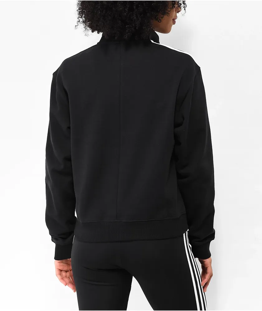 Nike Sportswear Phoenix Fleece Black Quarter Zip Crop Sweatshirt