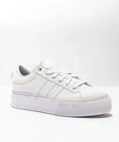 adidas Bravada 2.0 White Platform Sneakers