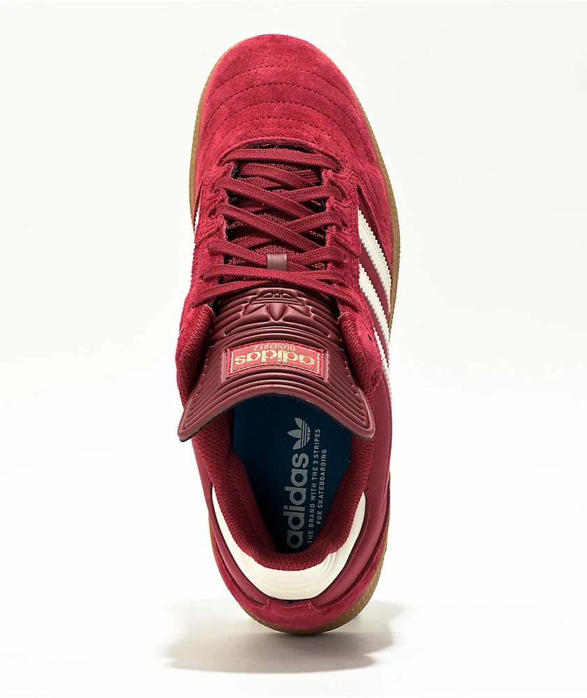 adidas Busenitz Burgundy & Gum Skate Shoes