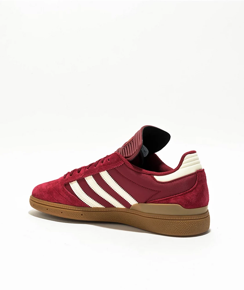 adidas Busenitz Burgundy & Gum Skate Shoes