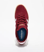 adidas Busenitz Vulc II Burgundy & Gum Skate Shoes