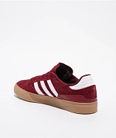 adidas Busenitz Vulc II Burgundy & Gum Skate Shoes