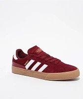 adidas Busenitz Vulc II Burgundy & Gum Skate Shoes