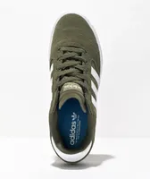 adidas Busenitz Vulc II Olive & White Shoes