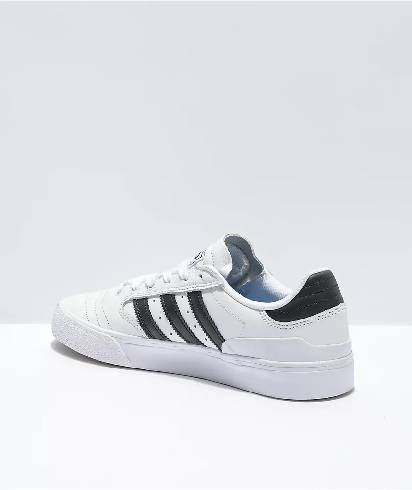 adidas Busenitz Vulc II White, Black, & Gold Shoes