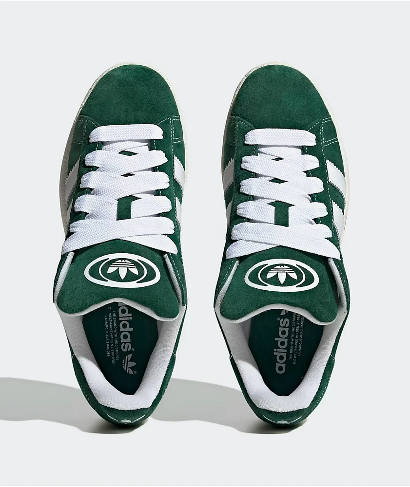 adidas Campus 00s Dark Green & Cloud White Shoes