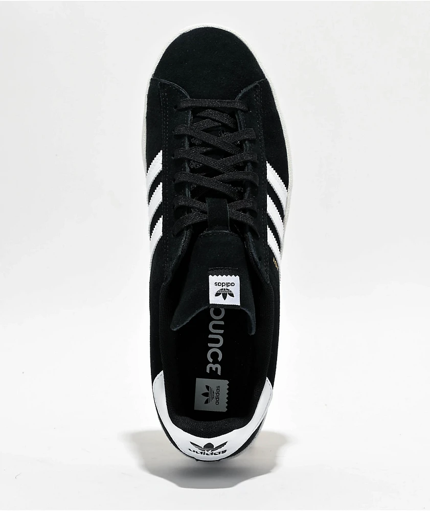 adidas Campus ADV Black & White Skate Shoes