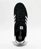 adidas Campus ADV Black & White Skate Shoes