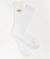 adidas Color Shift Reflective Logo White Crew Socks