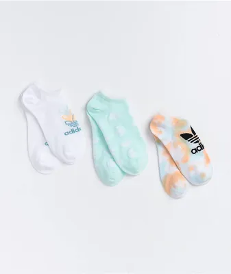 adidas Color Wash 3 Pack No Show Socks