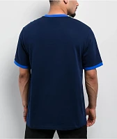 adidas Contrast Navy Ringer T-Shirt