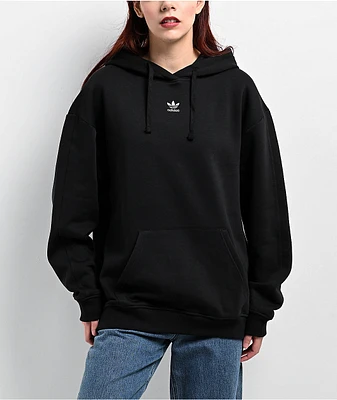 adidas Essentials Black Oversized Hoodie