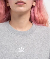 adidas Essentials Heather Grey Crewneck Sweatshirt