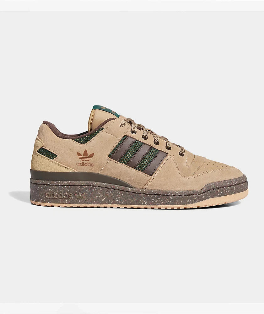 adidas Forum 84 Low ADV Cardboard, Preloved Brown, & Green Shoes