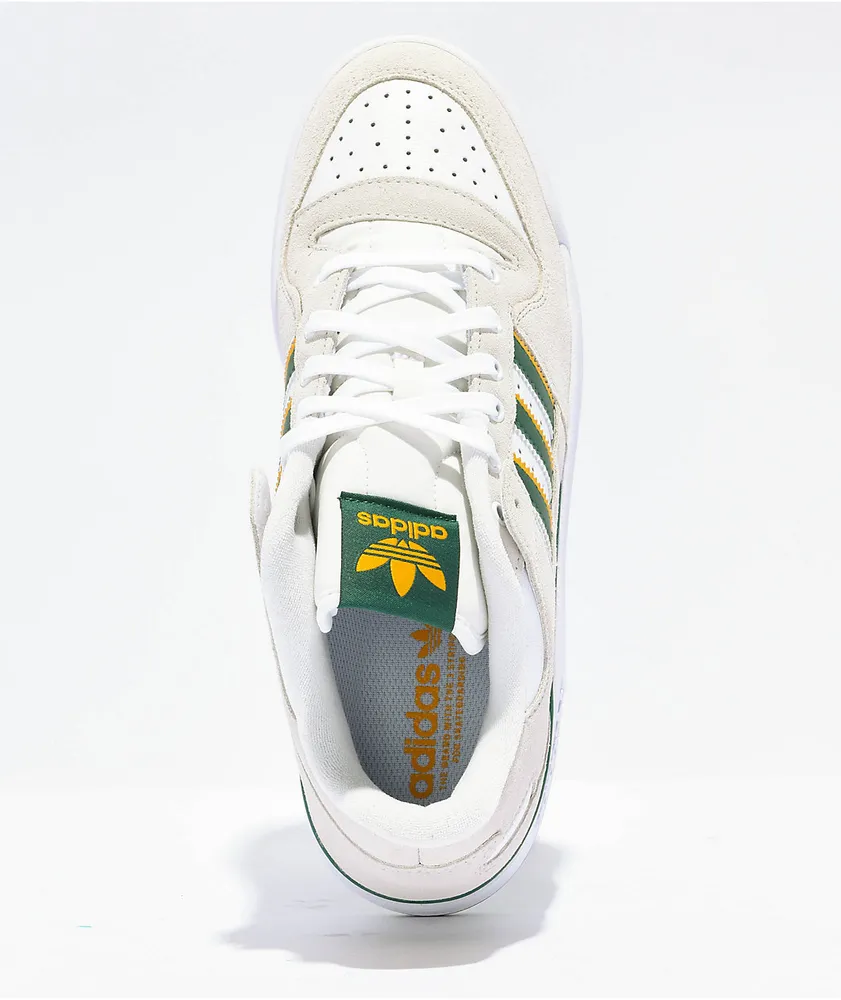 adidas Forum 84 Low ADV White, Green & Yellow Skate Shoes
