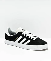 adidas Gazelle ADV Black & White Skate Shoes