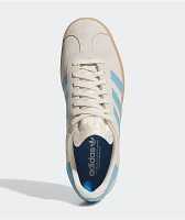 adidas Gazelle ADV Cream White, Blue & Gum Skate Shoes